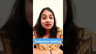 Subprime lending #economicsshortvideo #financialcrisis #2008financialcrisis #shorts #youtubeshorts