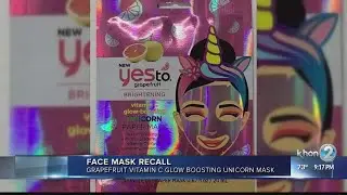 Popular face mask brand Yes to Inc. recalls unicorn mask