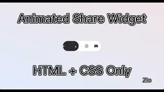 Animated Share Widget
