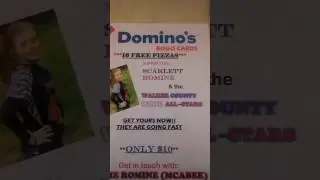 Purchase a $10 Domino's gift card for 16 free pizzas