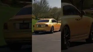 GOLD ROLLS ROYCE ON LEXANI WHEELS!