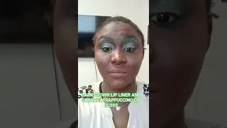 DARK BROWN LIP LINER AND CARAMEL FRAPPUCCINO LIP GLOSS?? #amaricaterglam