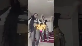 She outside with her friends