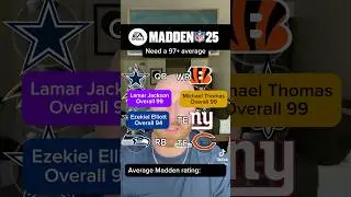 Let&rsquo;s build a team to average a 97+ in Madden! #nfl #football #fantasyfootball #footballchallenge