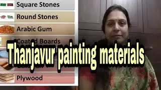 Thanjavur painting materials  | Thanjavur painting tutorials  Part 13 | 6T4 Arts