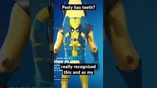 Peely has teeth!!??? #Fortnite #Peely