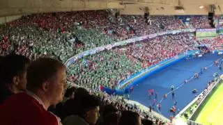 Northern Ireland fans singing Will Grigg's on Fire at the Wales last 16 game