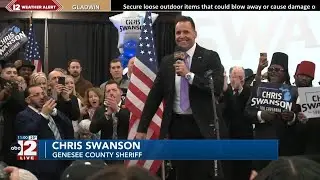 Genesee County Sheriff Chris Swanson announcing run for governor