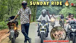 SUNDAY RIDE 🔥🏍️Dharkundi Ashram ⛰️ #rs200modified #motovolgger #pulsarrs200 #bikeride