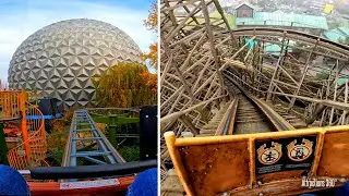 Matterhorn-Blitz Wild Mouse Coaster | Giant Wooden Coaster POV | Europa Park