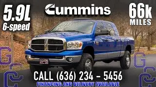 Manual 5.9L Cummins For Sale: 2007 Dodge MegaCab 3500 SRW 6-speed 4x4 Diesel With Only 66k Miles