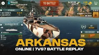 USS Arkansas BB-33 Online Battle | Battle of Warships