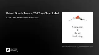 Baked Goods Trends 2022 &mdash; Clean Label