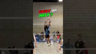 Dumping the Overpass 🥹 it was a FAULT or NOT? #volleyball #volleyballplayer #overpass