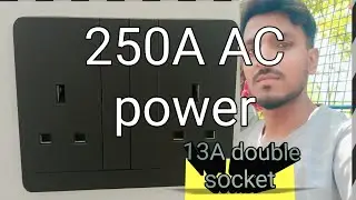 13A double socket 250V how to install 13A double switch.socket step dy step BK Replacement