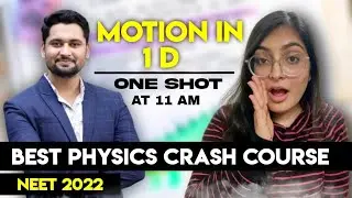 Best Physics Crash Course For NEET 2022 | Motion in 1D in One shot