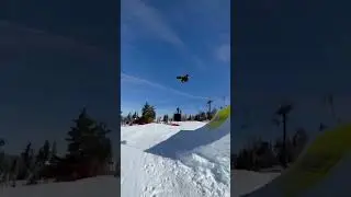 1 Run Through Mammoth World Cup Slopestyle Course 🏄&zwj;♂️ #california #worldcup #mammoth