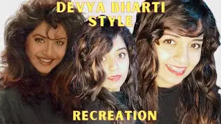Divya Bharti Makeup Recreated 2021 || Rishita Teli || Inspired by Divya Bharti