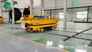 High Payload Battery Powered Rail Transfer Trolley,Lifting Table Intelligent Transfer Cart