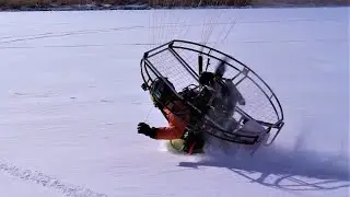 Flat Top Paramotor CRASH! SUPER Trevor Crashes During Foot Drag... NO DAMAGE DONE!!