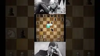 Bobby Fischer Brilliant sac against Mikhail Tal ☠️ #chess #mikhailtal #bobbyfischer #shorts