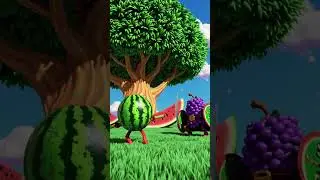 WATERMELON FIGHTING GRAPE 😡😒😡😱😱😓 #angry #animation #ihavethisthingwithplants