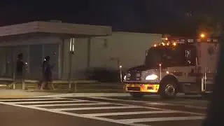 Polk County Fire Rescue 3 ambulances departing together 