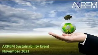 AXREM Sustainability Event Conference 23rd November 2021