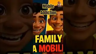 Mobile addiction 😱😱 #shorts #yt shorts #&lrm;⁨@Kolkatakidsclub2230⁩&nbsp;#kids educational video #animation👍