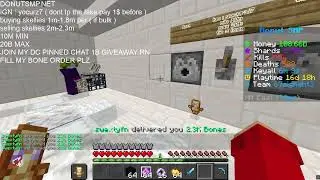 🔴 DONUTSMP LIVE 🔴  | 100M PER BASE  | GAMBLING 106B+  | 10B+ LOOTDROP |  SELLING 2K+ SKELLY