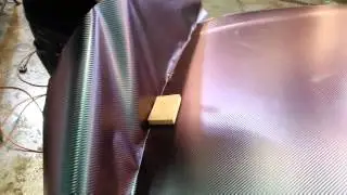 Vinyl  car wrapping, two tone  carbon