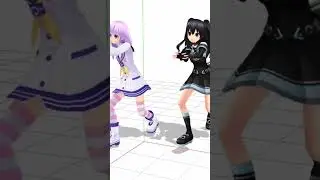 Nepgear and Uni is on Fire! #mmd #shorts #fypシ #memes  #funny #dankmemes