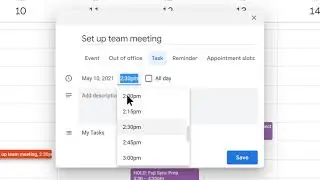 How to: Create a Task in Google Calendar