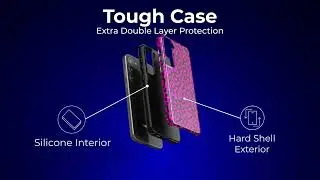 Samsung S23 Plus Tough Snap Case Features Video Mockup - Phone Case Features Template For Samsung