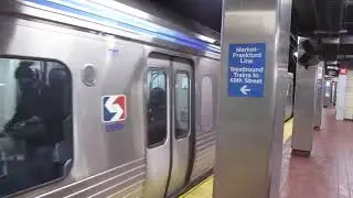 THE EL AND A TROLLEY ARRIVE AT THE SAME TIME 30TH STREET PHILADELPHIA SEPTA