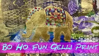 Art Gelli Print Bohemian Style #art #gelliprints #Bohemianatyle