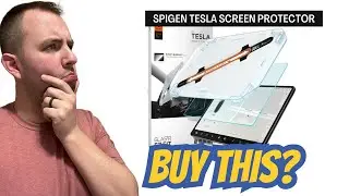Spigen Tesla Model Y Screen Protector Installation Showcase | Best Tesla Model Y Screen Protector