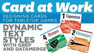 Изменение цвета текста с помощью GREP и DataMerge [Card at Work | InDesign]