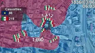 Battle of the Alamo using Google Earth