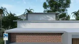Compact contemporary villa design walkthrough animation