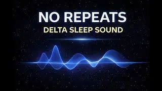 Non-Repeating Delta Waves for Deep Sleep (No Loops) | Black Screen | 8 Hours