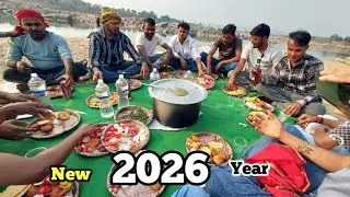 Happy new year picnic party