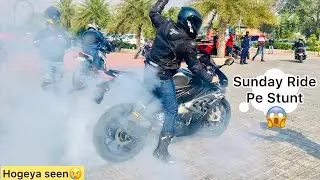 Sunday Ride pe hue Stunts😱Or Hogeya scene 😢