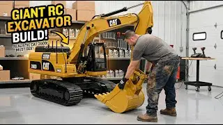 Man Builds Miniature RC 1:8 CAT 390F RC HYDRAULIC EXCAVATOR | Start to Finish