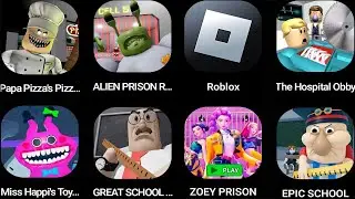 ROBLOX,PAPA PIZZA'S,MR YUMMY&rsquo;S SWEET FACTORY.SAJA BOYS ESCAPE 2.67'S PRISON RUN.TRASH MONSTER CITY.