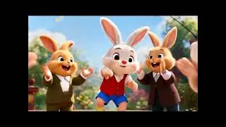 🐰 Bunny Bounce! | Fun Jumping Song for Kids #trending #rhymes #rhymesforkids #aigenerated
