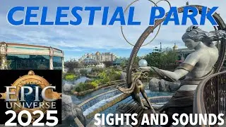 Epic Universe Celestial Park Walk-Through - Sights and Sounds in 4K