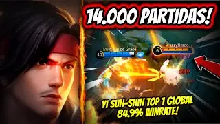 ¡ASI SE VEN 14.000 PARTIDAS CON YI SUN-SHIN! YI SUN-SHIN TOP 1 GLOBAL 85% WINRATE! | MOBILE LEGENDS