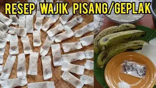 CARA MEMBUAT WAJIK PISANG/GEPLAK PISANG/KUE HAJATAN/KUE LEBARAN