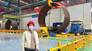 Wind power tower production line